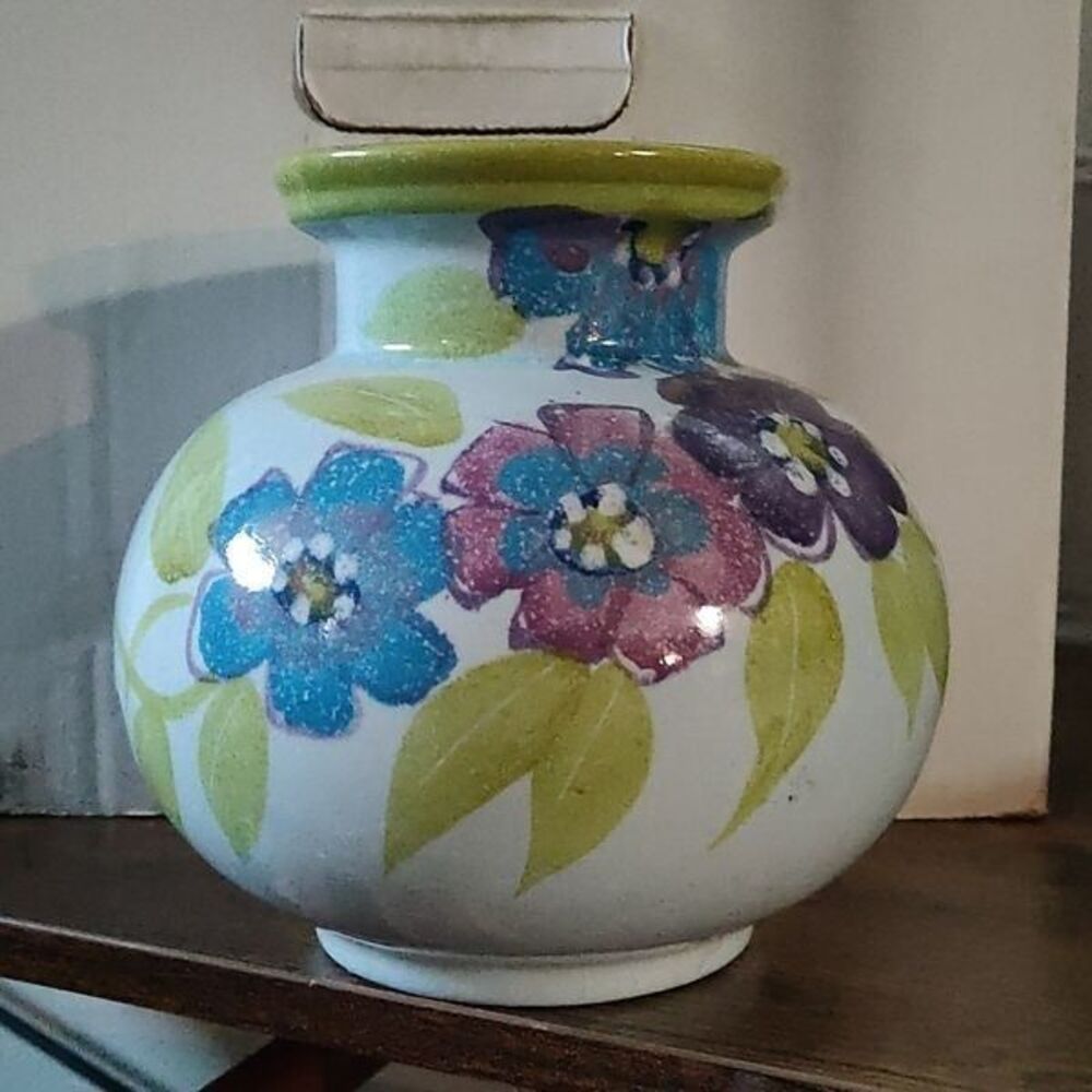 Lovely Vintage Made In Germany Ceramic Floral Vase